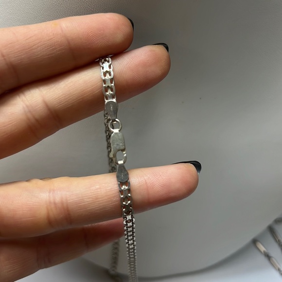 Vintage Chain Sterling Silver necklace 19” 925 - Picture 5 of 9